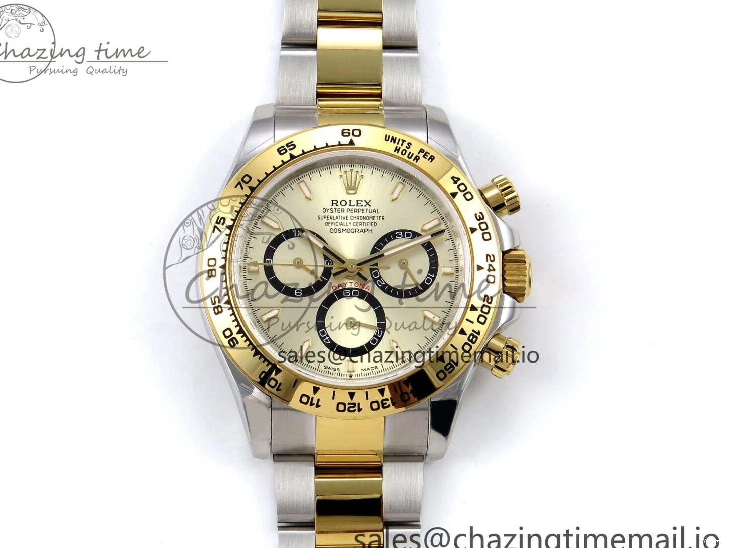 YG Daytona QF SS 1:1 Braclet YG V5 on Dial Best SH4131 126503 Edition 0428